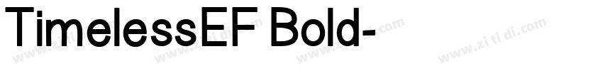 TimelessEF Bold字体转换